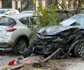 Водитель Toyota наехал на пешехода и четыре машины