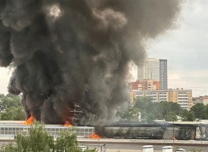 Пожар на оборонном заводе в Екатеринбурге.