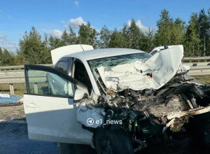 На ЕКАД в районе Челябинского тракта произошло ДТП.