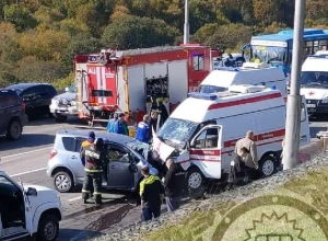 На Камчатке скорая попала в ДТП.